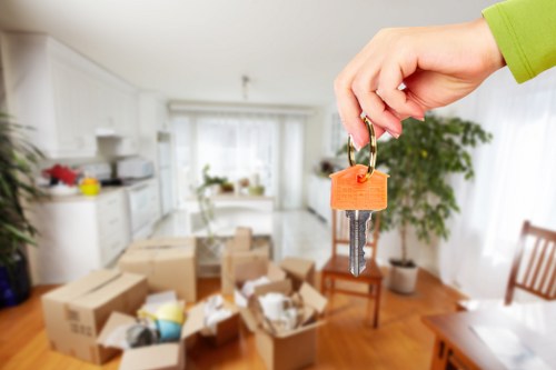 Organised moving day setup with packing services in Ruislip
