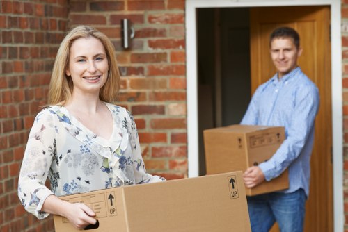 Careful box labeling and packing materials used in Ruislip moving services