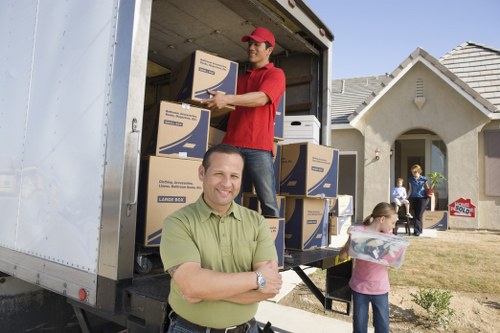 Careful item handling by a man and van team with insurance cover