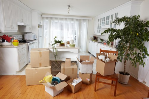 Customer complaint form and service notes for a removals company