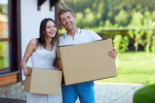 Careful packing and wrapping for fragile items in a Ruislip flat move
