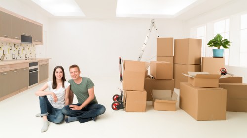 Free quote concept for a man with a van service in Ruislip