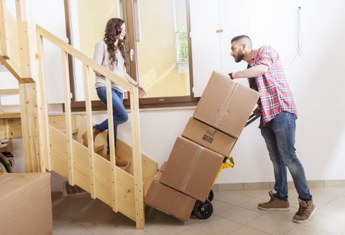 Fragile items packed safely for house removals