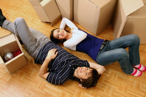 Professional movers handling furniture during removals in Ruislip